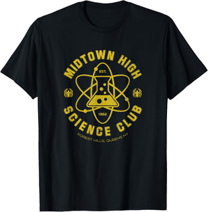 Marvel Spider-Man Midtown High Science Club Small T-Shirt - T-Shirt | Black