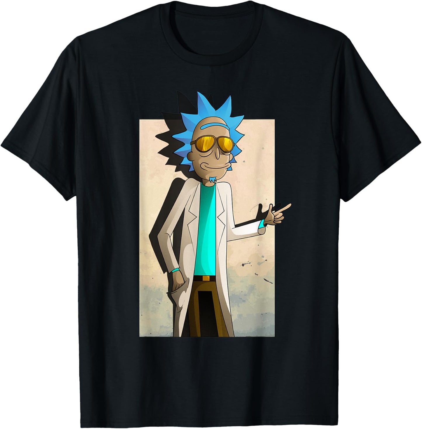 Mademark x Rick and Morty - Rick and Morty Cool Rick of Ricklantis T-Shirt - T-Shirt | Black