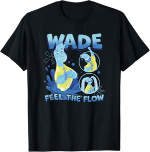 Disney Pixar Elemental Feel The Flow Wade Portrait T-Shirt - T-Shirt | Black