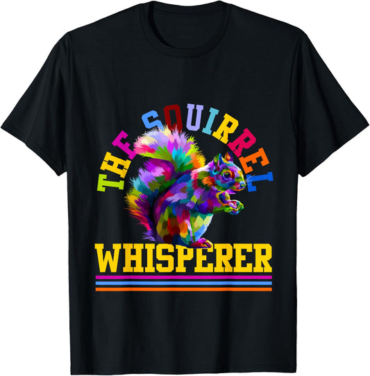 Squirrel Whisperer Gifts Squirrel T-Shirt - T-Shirt | Black