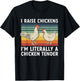 Funny Chicken Tender Poultry Men Women Farmer Hen T-Shirt - T-Shirt | Black