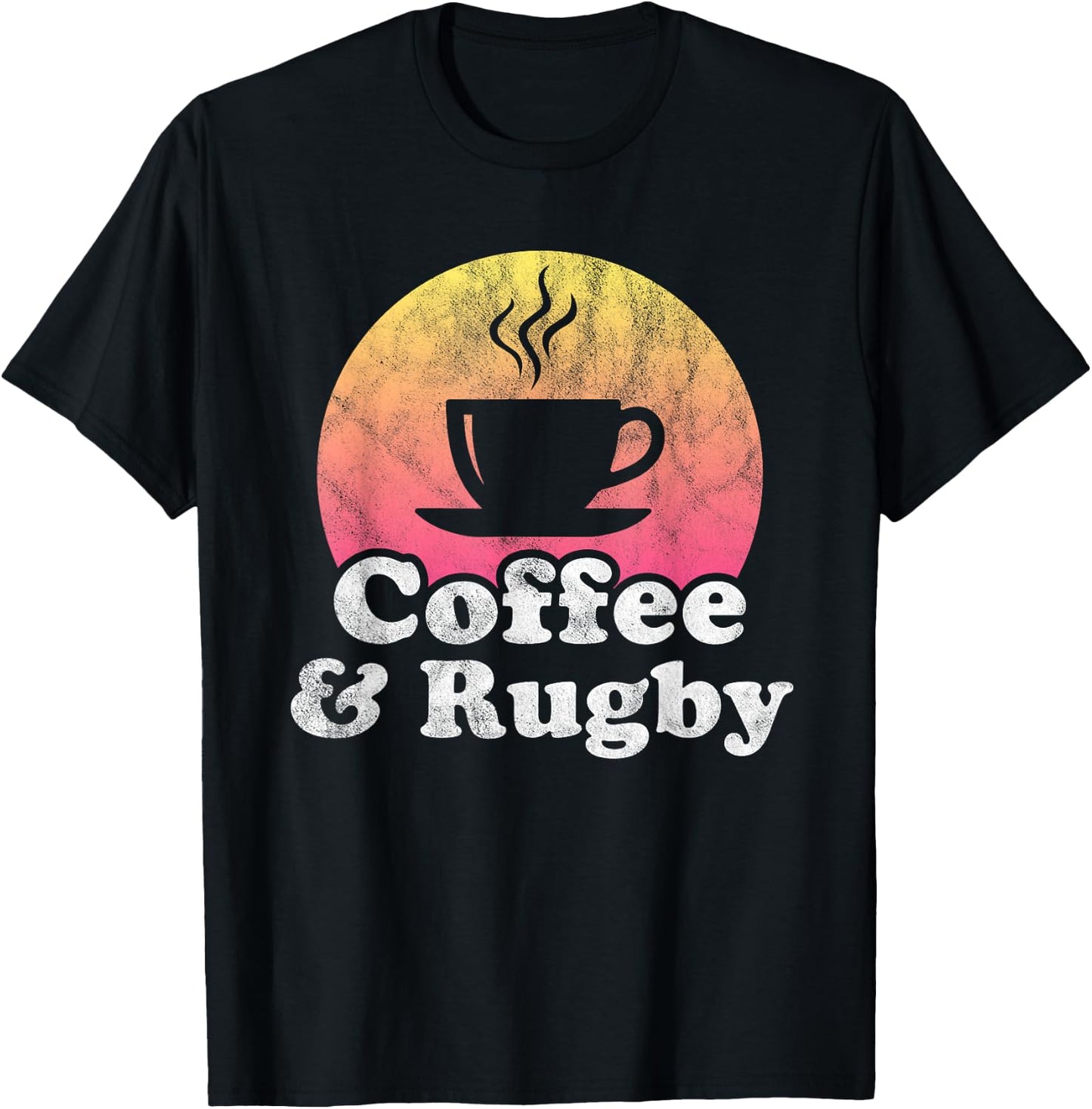 Coffee and Rugby T-Shirt - T-Shirt | Black