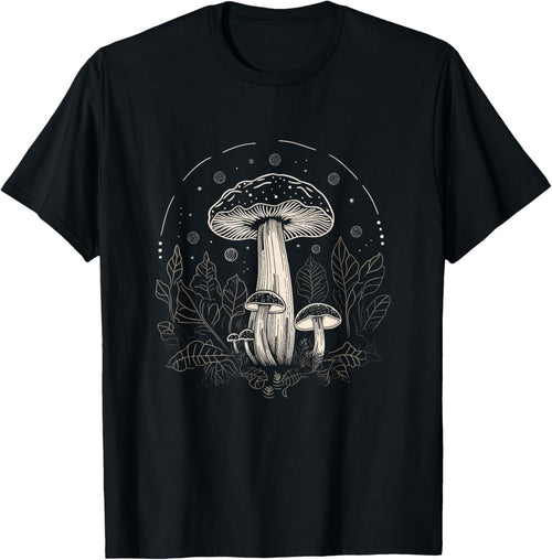 Vintage Witchy Mushroom Goblincore Moon Forest