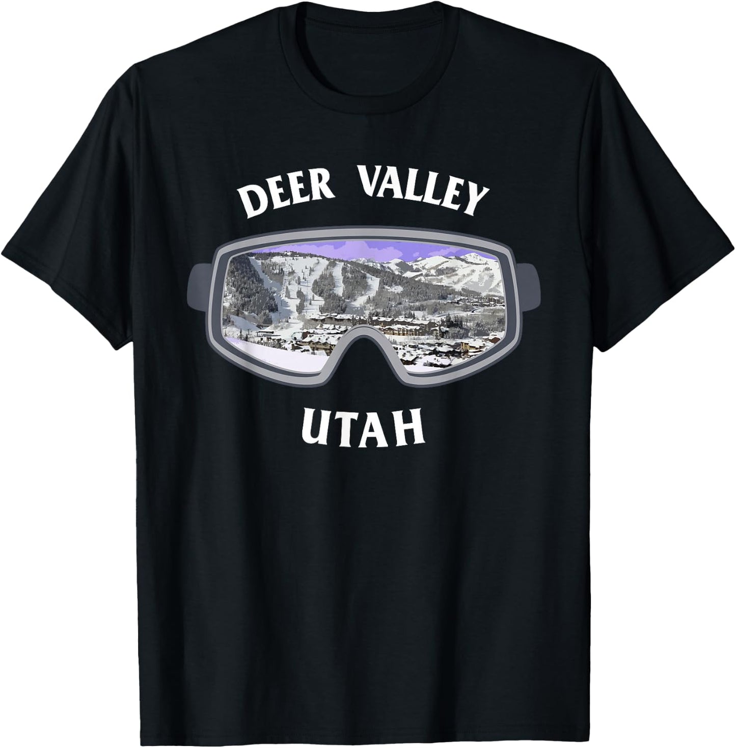Deer Valley Utah Ski Snowboard T Shirt T-Shirt - T-Shirt | Black