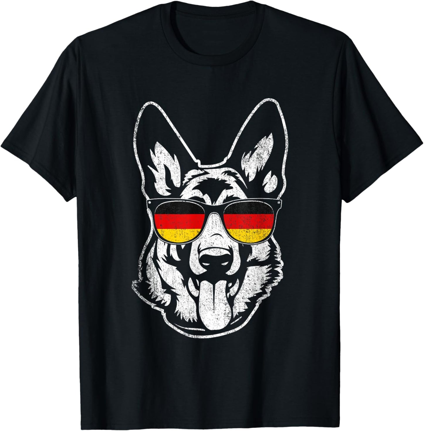 Groovy German Shepherd - Dog Lover Canine Pet Trainer T-Shirt - T-Shirt | Black