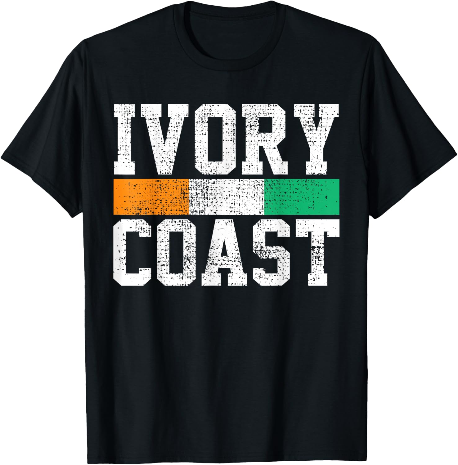 Ivory Coast Shirt National Flag African Pride T-Shirt - T-Shirt | Black
