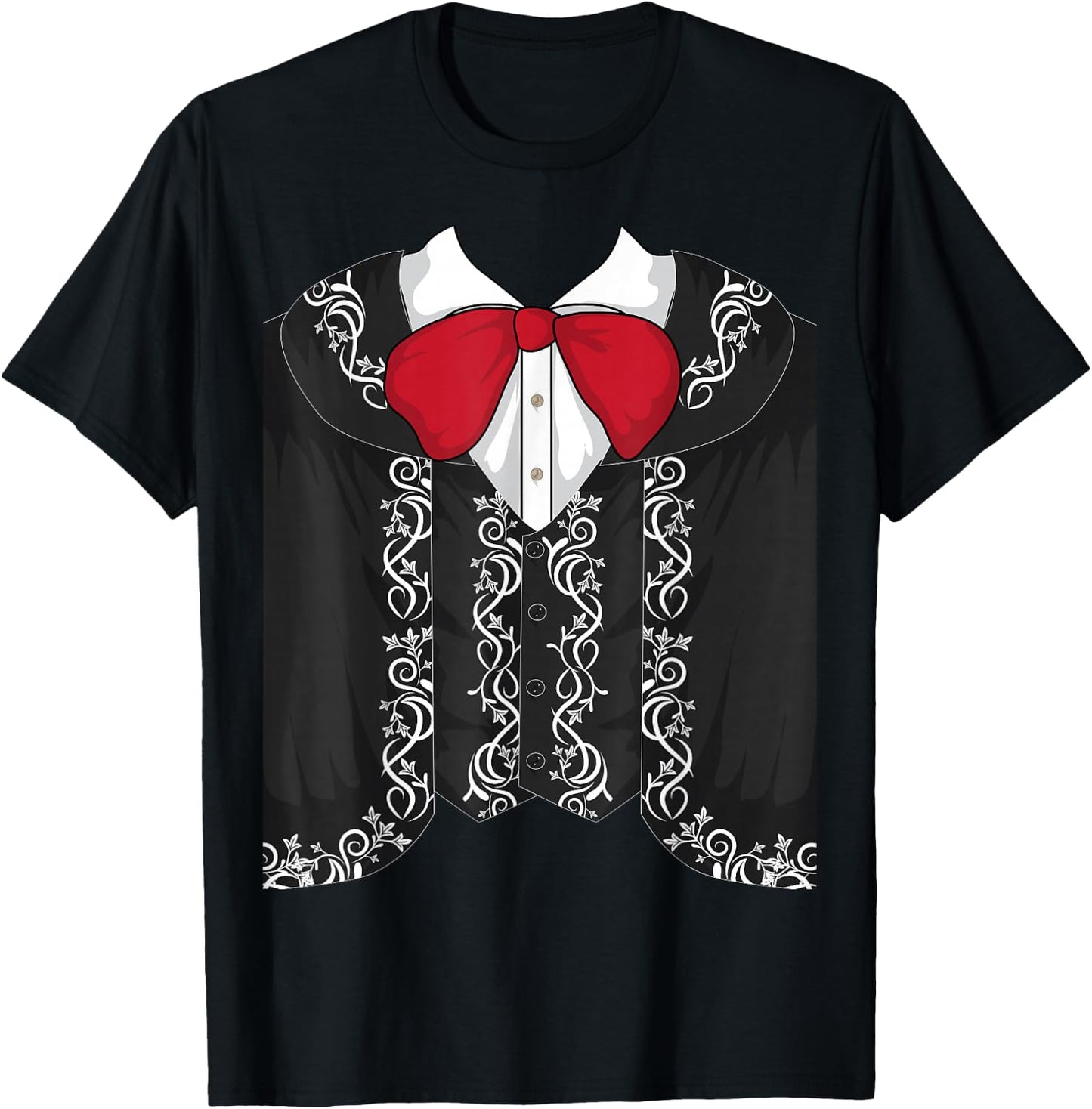 Mexican Mariachi Halloween Costume Shirt Cool Mariachi Gift T-Shirt - T-Shirt | Black