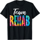 Rehabilitation Team Awareness Matching Crew Squad Tie Dye Team Rehab -Adults Black Short Sleeve T-Shirt - T-Shirt | Black