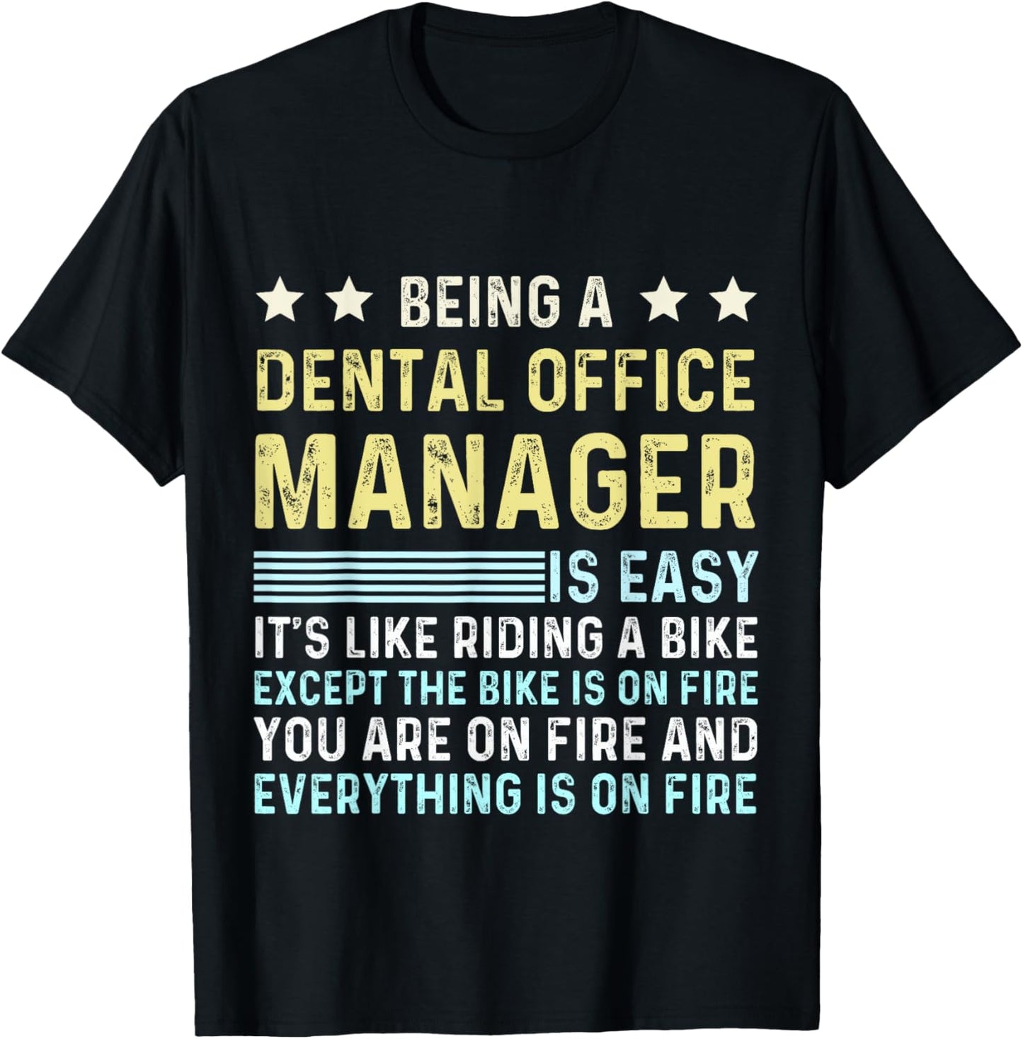 Cute appreciation day dental office manager assistant T-Shirt - T-Shirt | Black