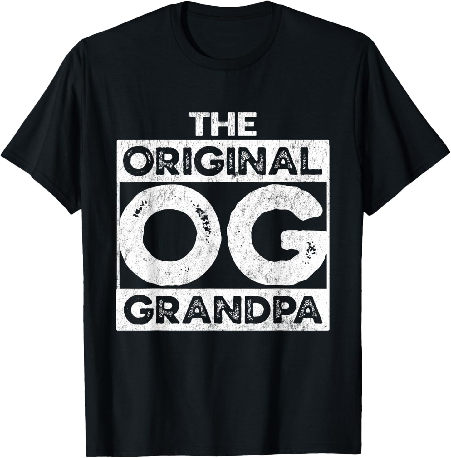 The OG Original Grandpa Funny Birthday Grandad Urban T-Shirt - T-Shirt | Black