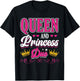 Queen And Princess Duo Matching Mom Mother Daughter Mommy T-Shirt - T-Shirt | Black