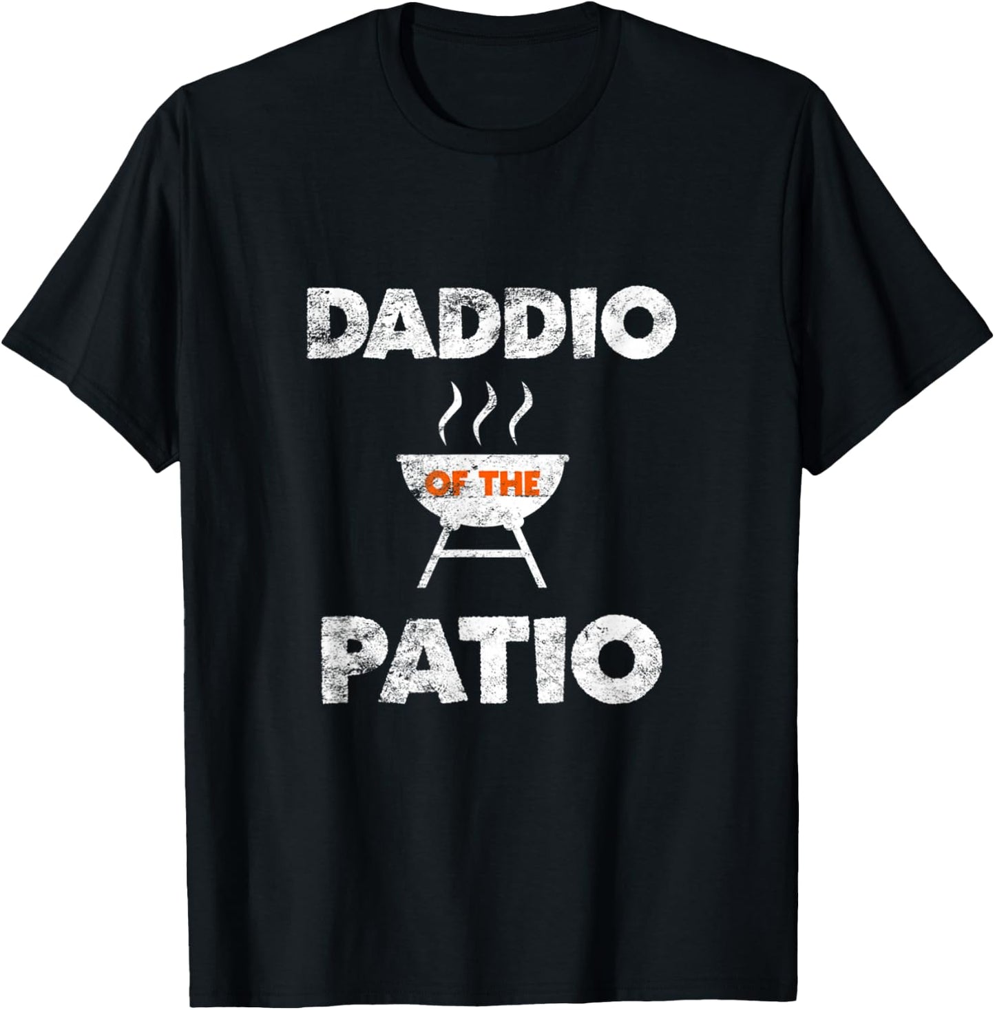 Daddio Of The Patio Grill Daddy BBQ Grilling July 4th Gift T-Shirt - T-Shirt | Black