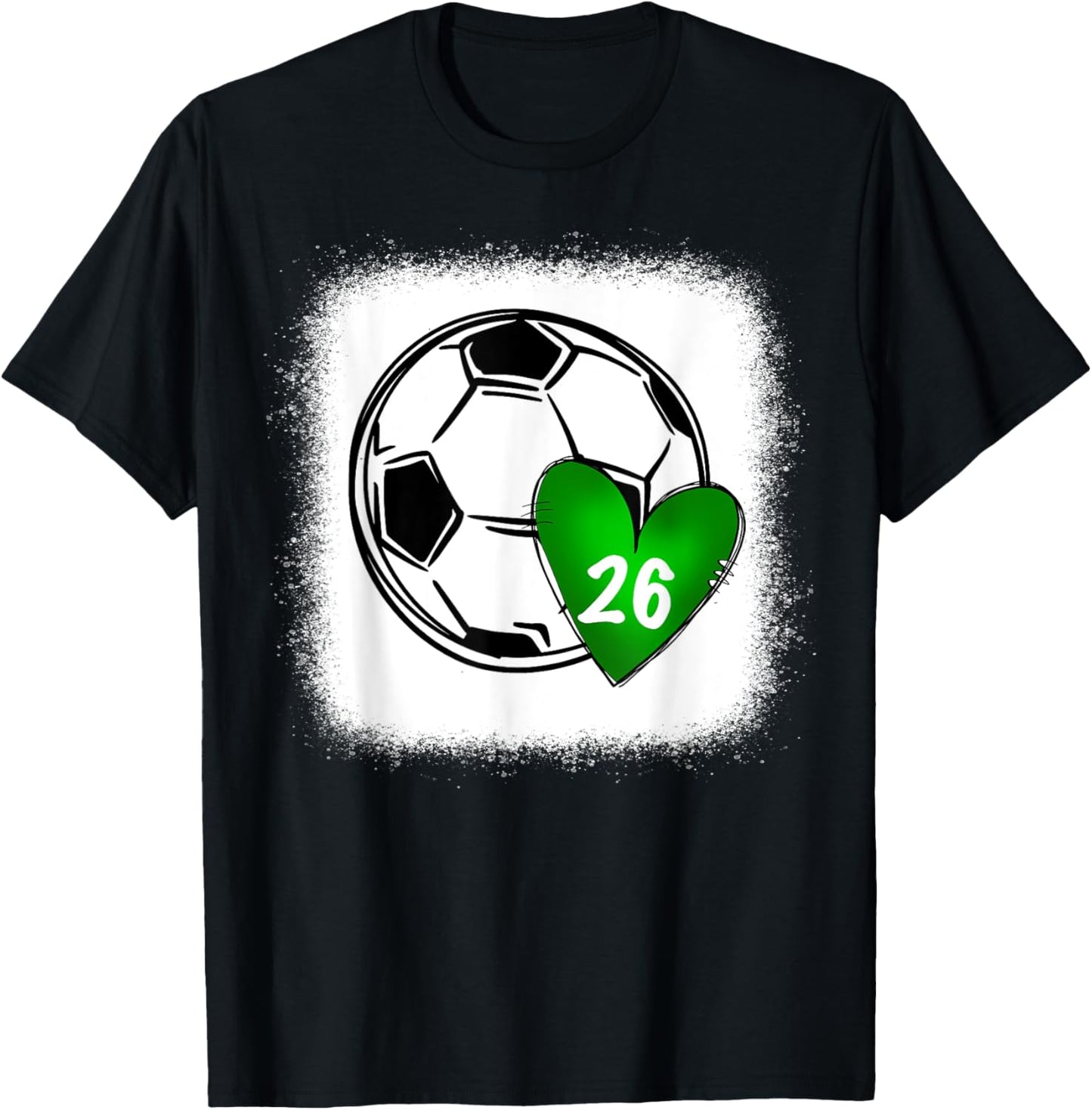 Custom Soccer Mom 26 Heart for Mom, Mommy T-Shirt - T-Shirt | Black