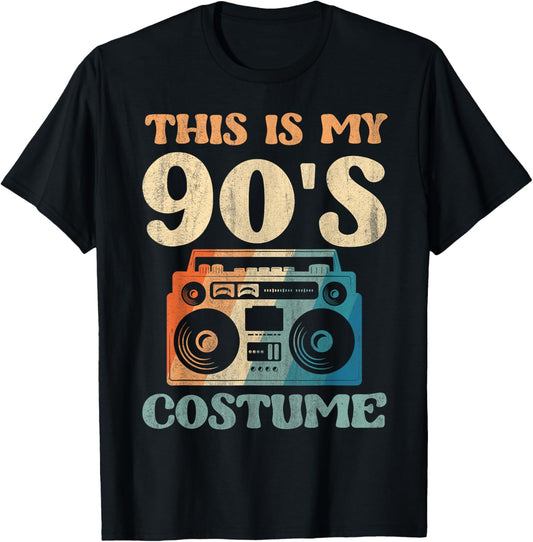 This Is My 90's Costume T-Shirt - T-Shirt | Black