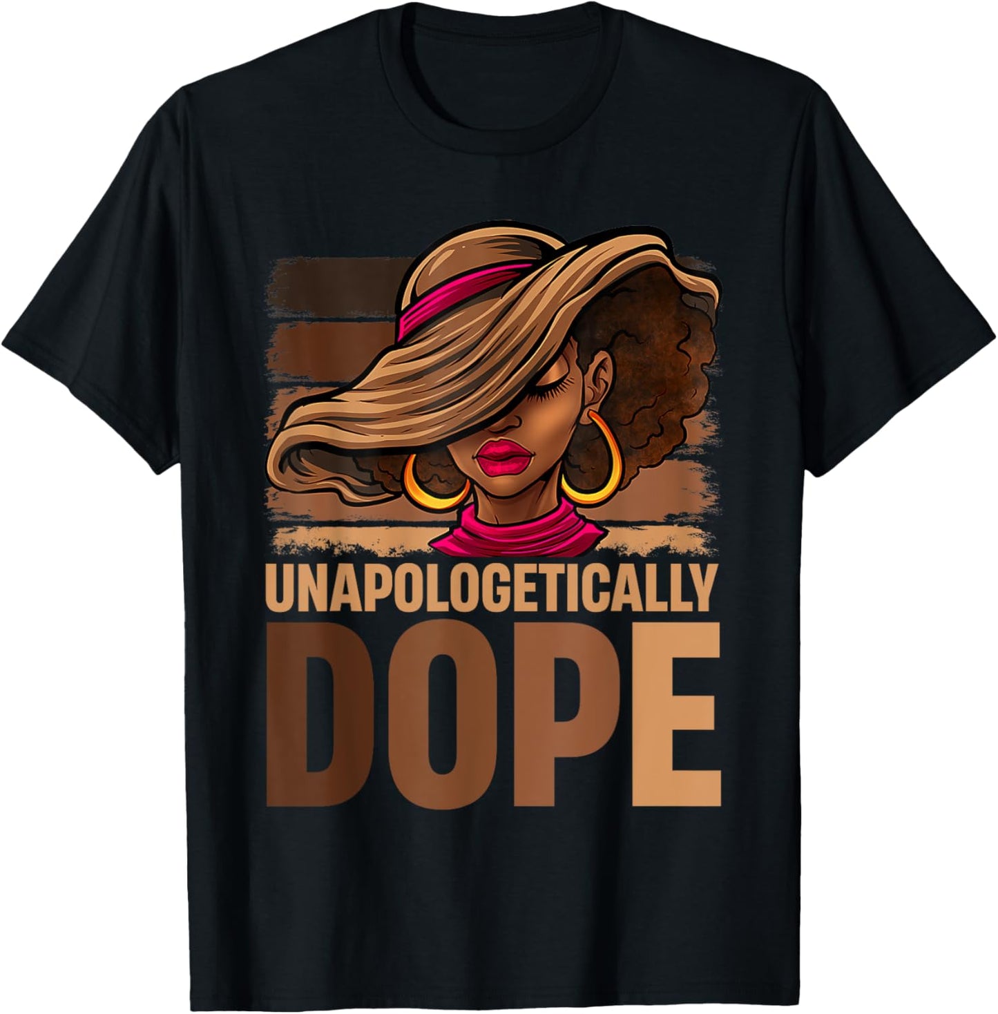 Melanin Afro Queen Unapologetically Dope Black History Month T-Shirt - T-Shirt | Black