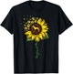 Greyhound Mom Sunflower Greyhound Gifts Dog Mom Mama T-Shirt - T-Shirt | Black