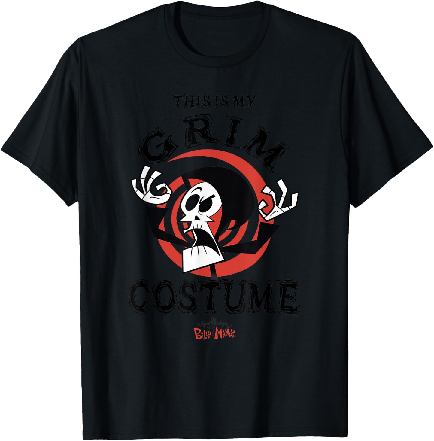 The Grim Adventures of Billy & Mandy Halloween Grim Costume T-Shirt - T-Shirt | Black