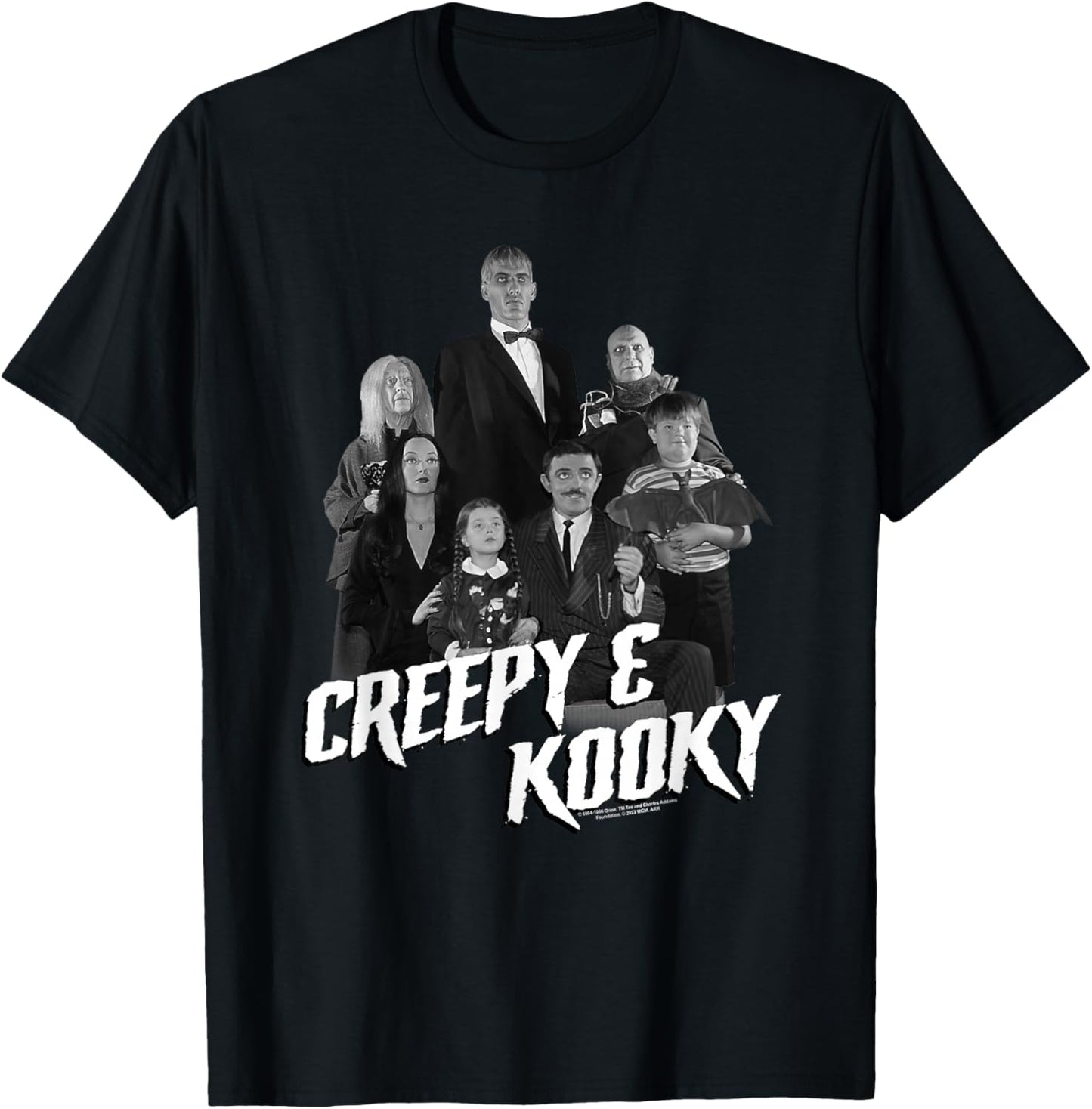 The Addams Family Creepy and Kooky T-Shirt - T-Shirt | Black