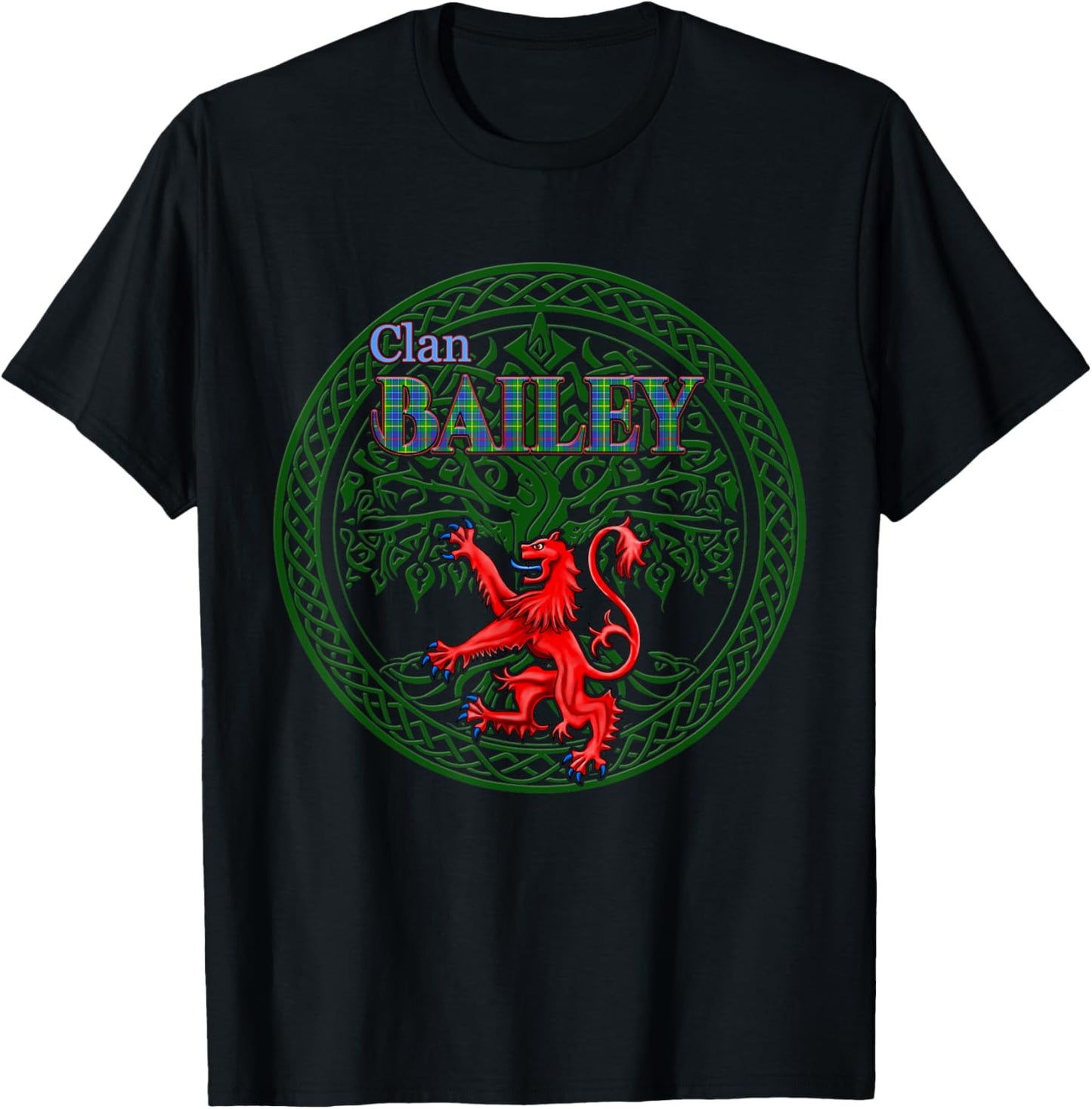Bailey Scottish Clan Pride Family T-Shirt - T-Shirt | Black