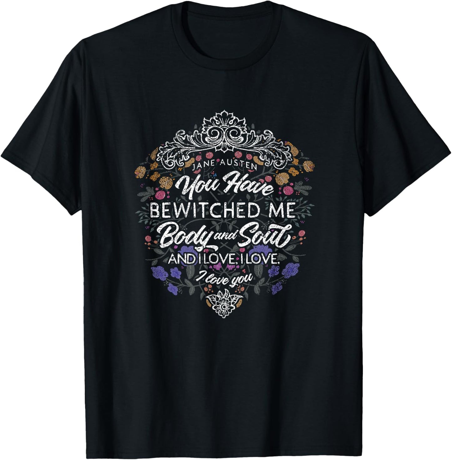Jane Austen Merchandise, Vintage, Pride and Prejudice T-Shirt - T-Shirt | Black