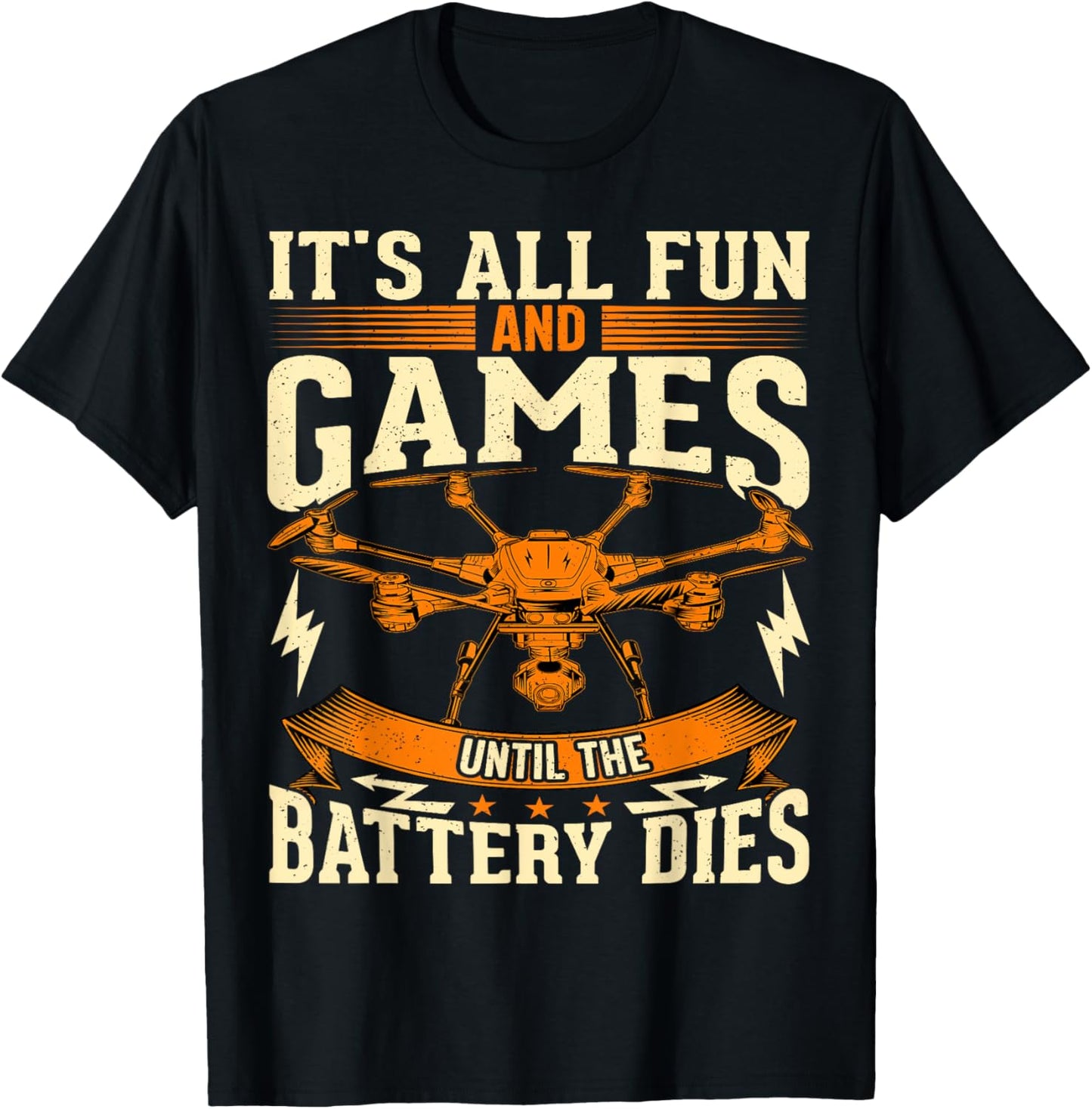 Certified Drone Pilot Life Funny Operator Dad FPV Quadcopter T-Shirt - T-Shirt | Black