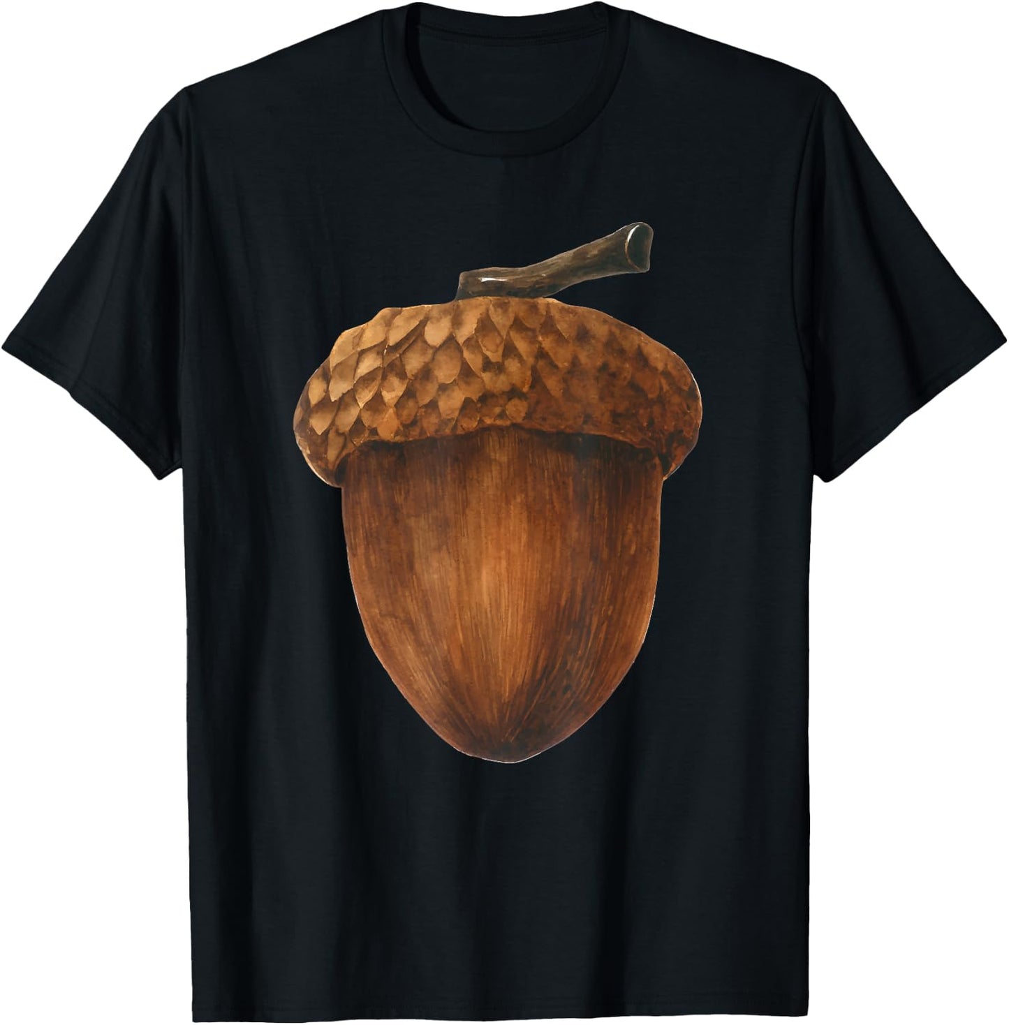 Big Acorn Costume Cute Easy Food Halloween T-Shirt - T-Shirt | Black