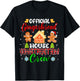 Official Gingerbread House Construction Crew Xmas Red Plaid T-Shirt - T-Shirt | Black