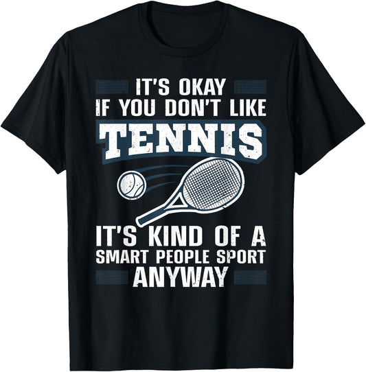 Cute Tennis Women Tennis Players Coach Sports Humor T-Shirt - T-Shirt | Black