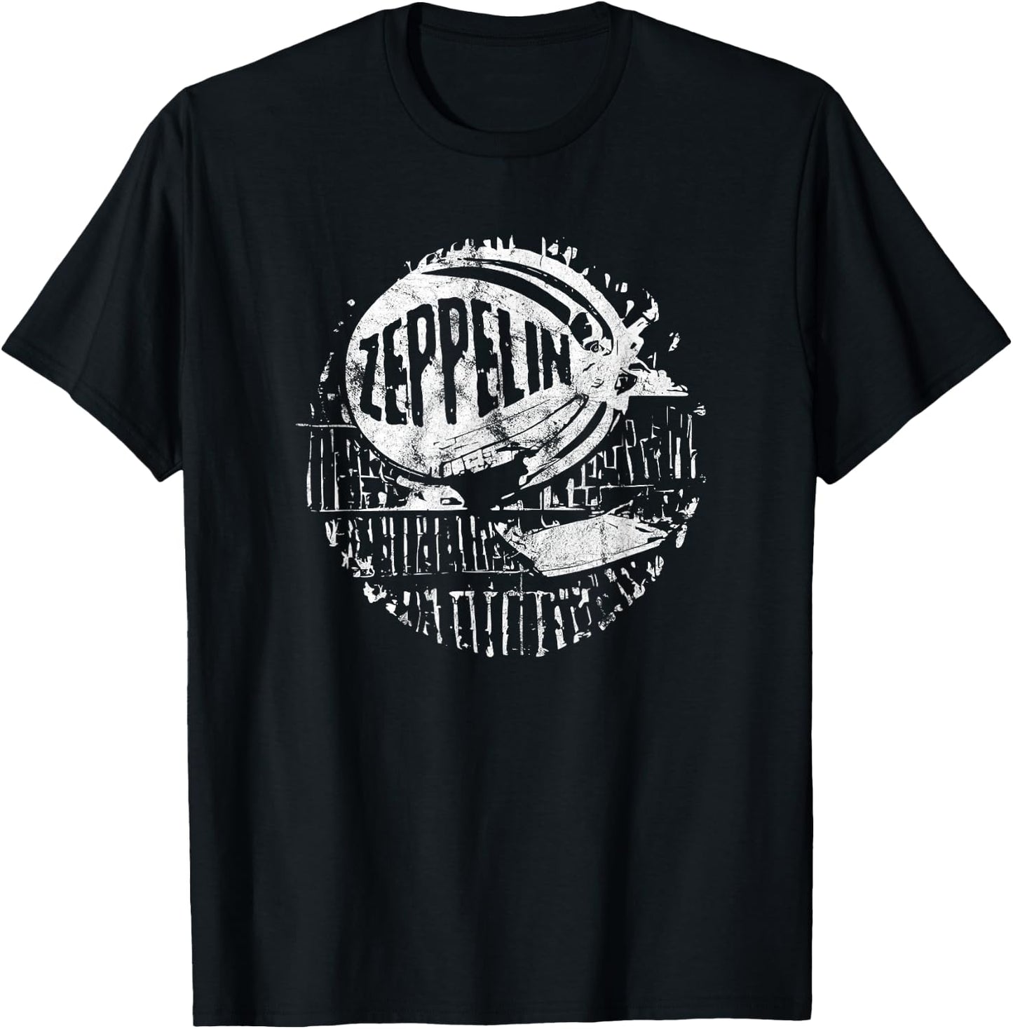 Retro Vintage Zeppelin : Kids, Parents, Vintage Enthusiasts - - Short Sleeve - Black - Small T-Shirt - T-Shirt | Black