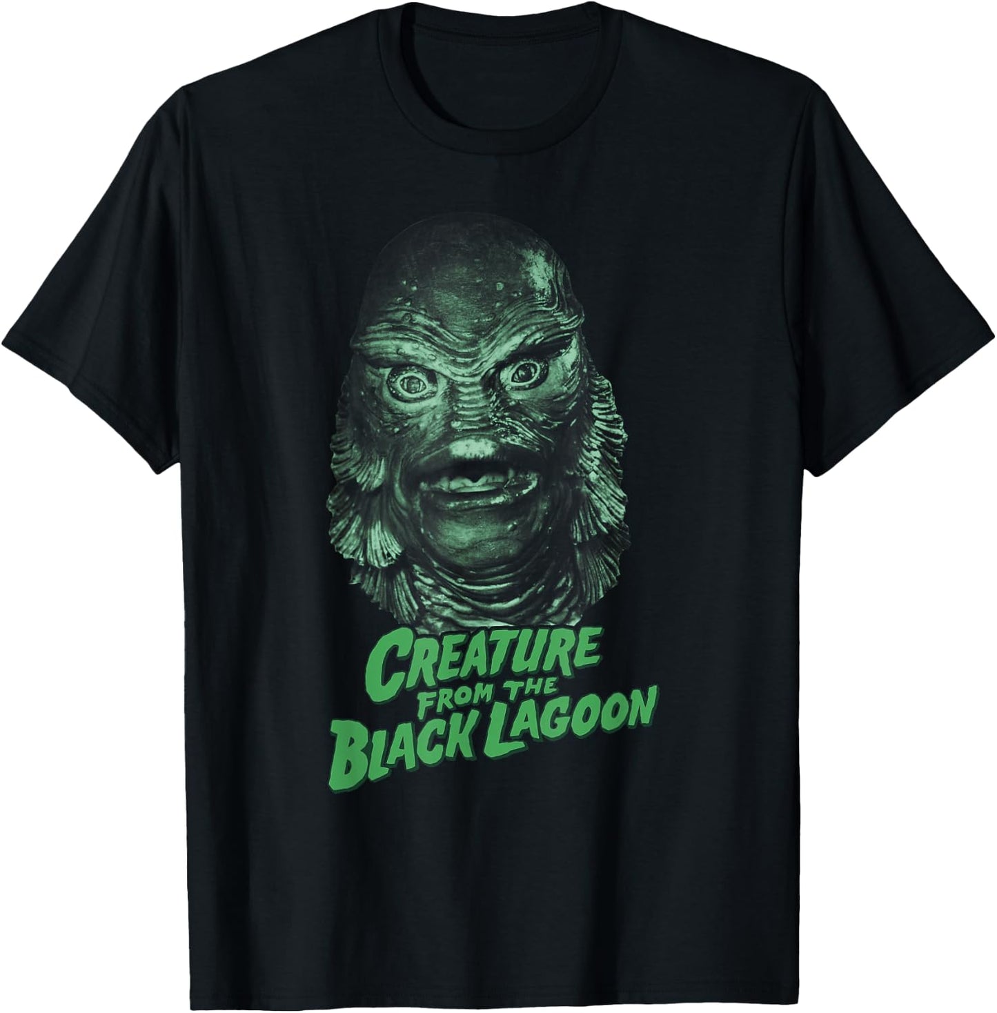 Universal Monsters Creature From The Black Lagoon Portrait T-Shirt - T-Shirt | Black