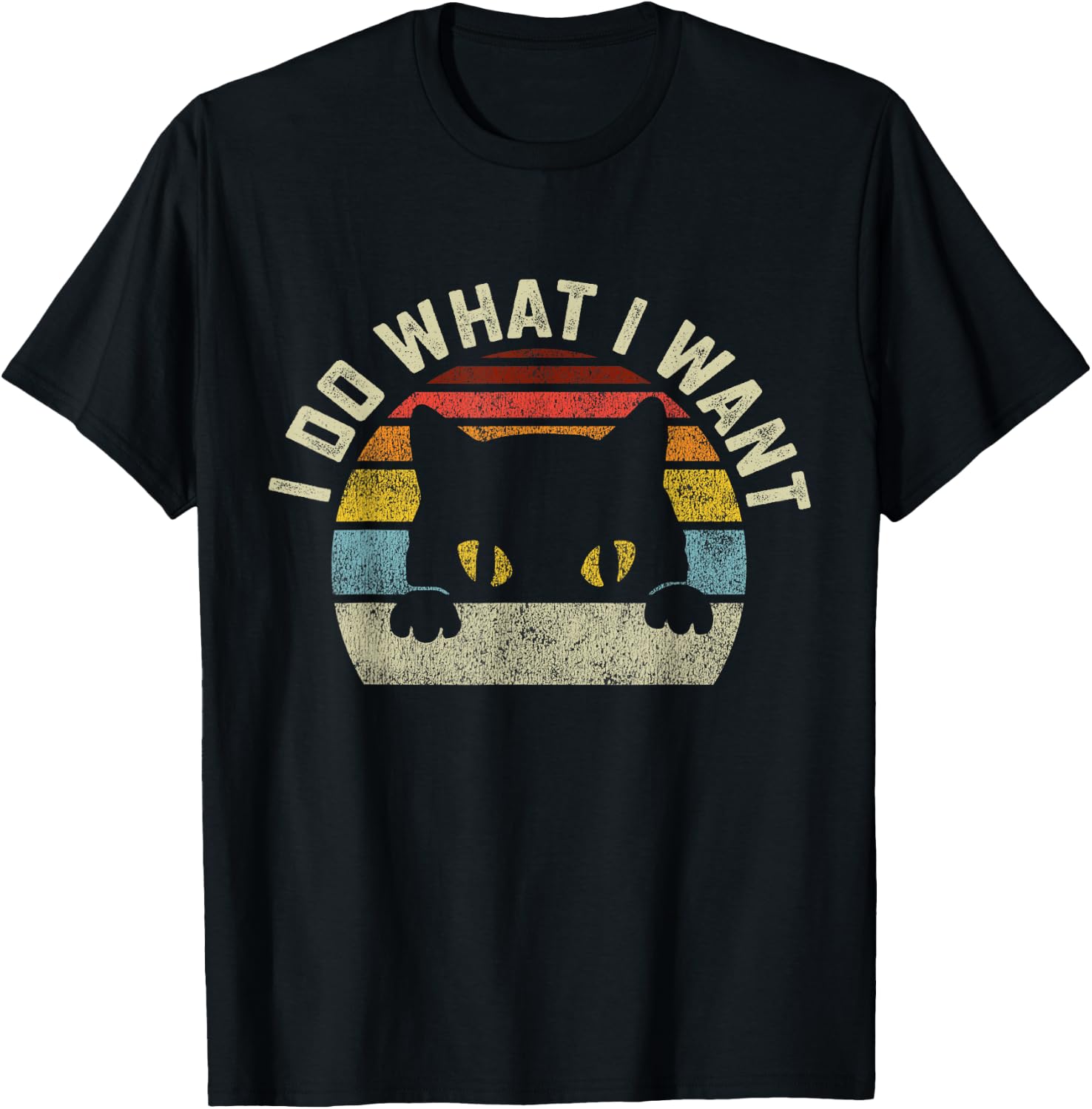 I Do What I Want Cat Men Women Girls Kids T-Shirt - T-Shirt | Black