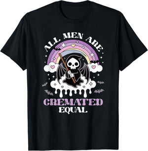 All Men are Cremated Equal Pastel Goth T-Shirt - T-Shirt | Black