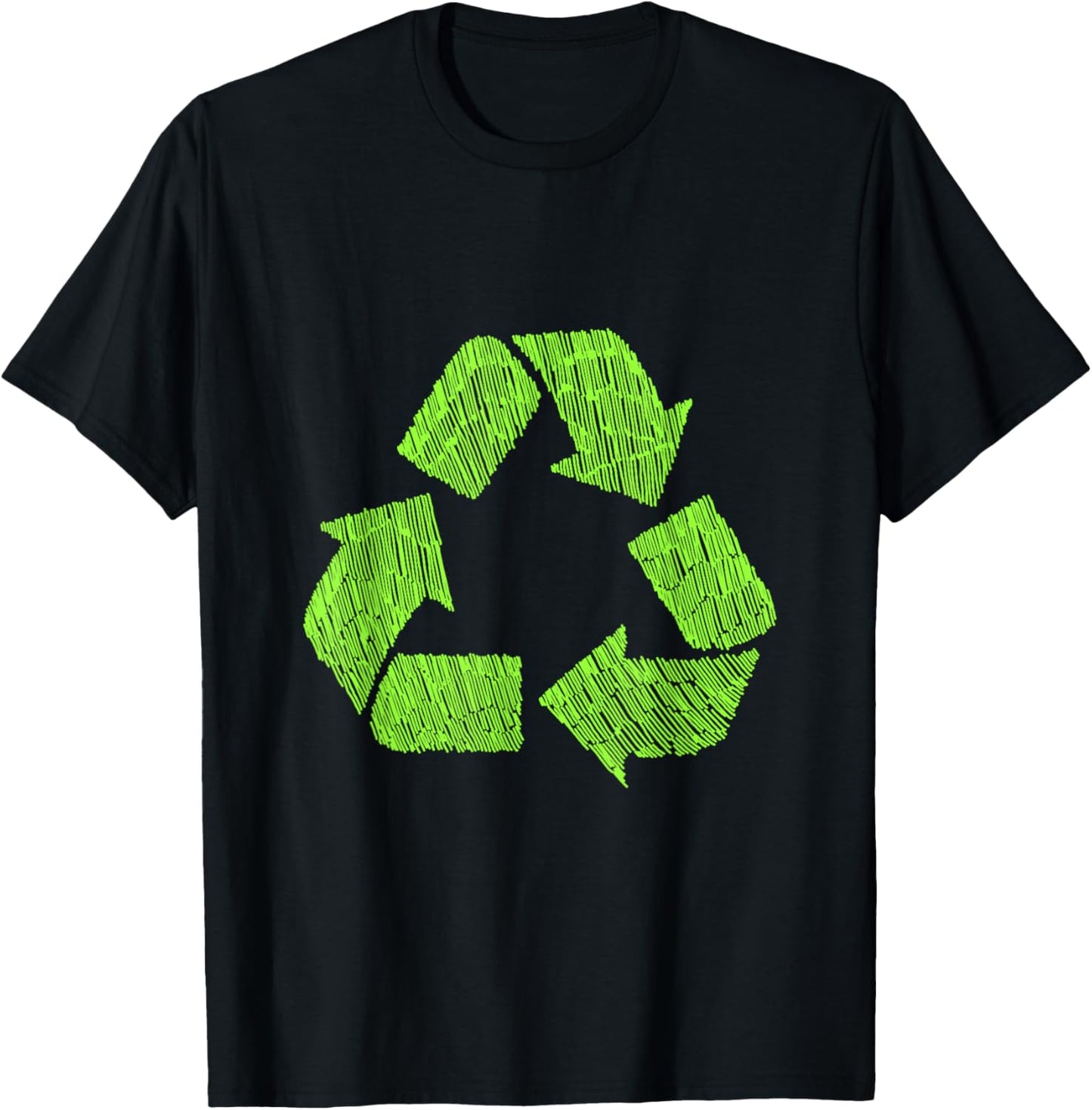 Recycling Symbol Recycle Reuse Renew Rethink Substainability T-Shirt - T-Shirt | Black
