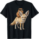 Capybara Fox Lover Funny Graphic Boys Girls Kids T-Shirt - T-Shirt | Black
