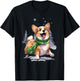 Corgi Dog Christmas Snow Winter Vibes Women Kids T-Shirt - T-Shirt | Black