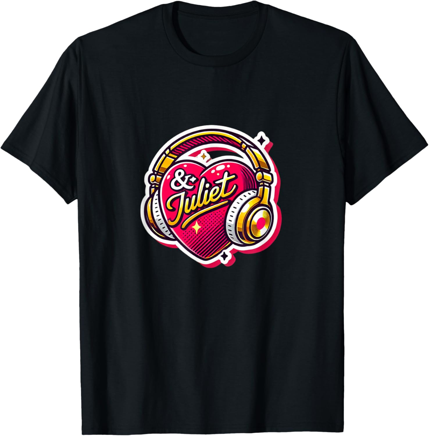 & Juliet Musical Theatre Heart Musicals T-Shirt - T-Shirt | Black