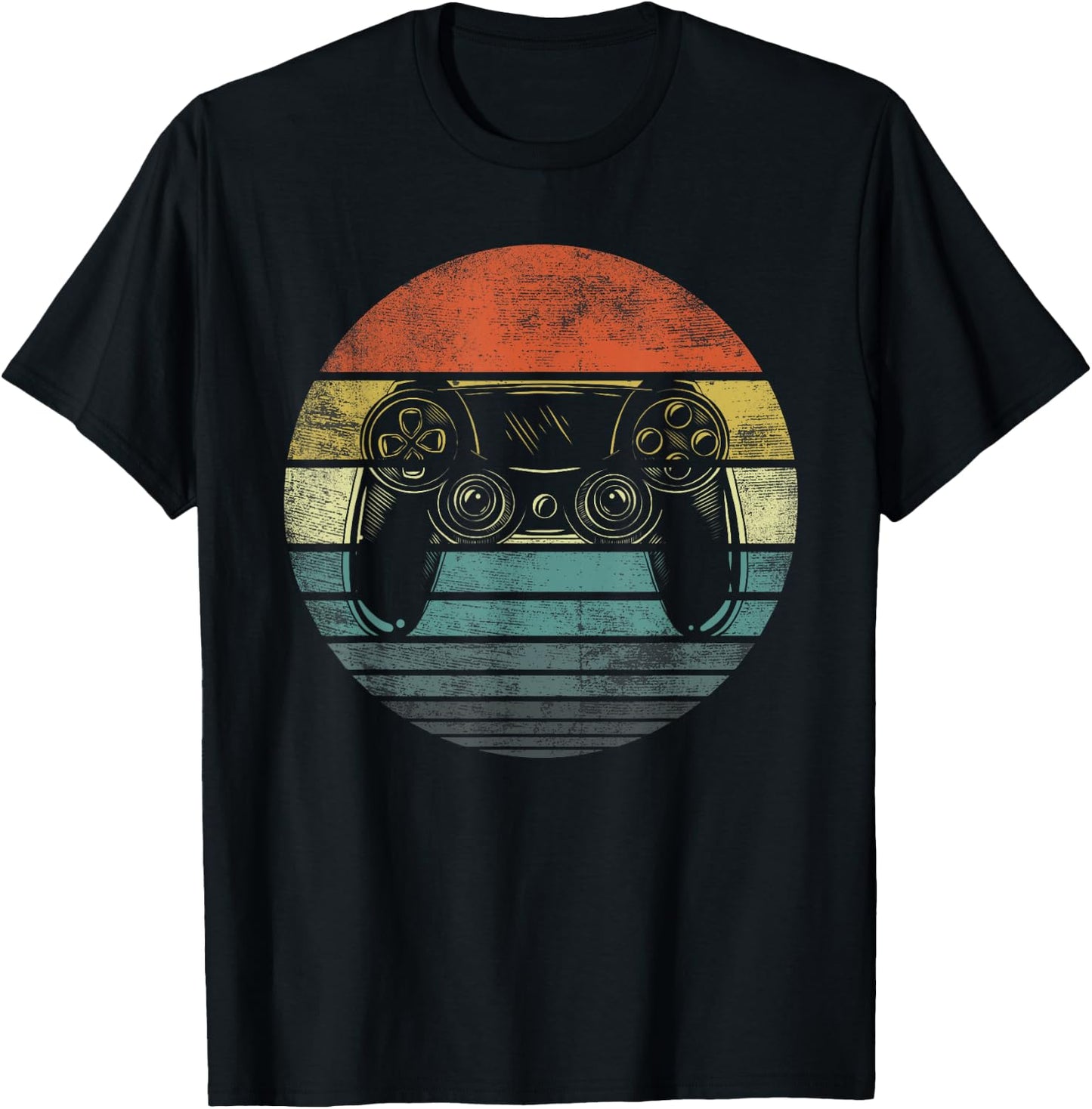 Video Gamer Gifts Funny Retro Video Game Controller Gaming T-Shirt - T-Shirt | Black