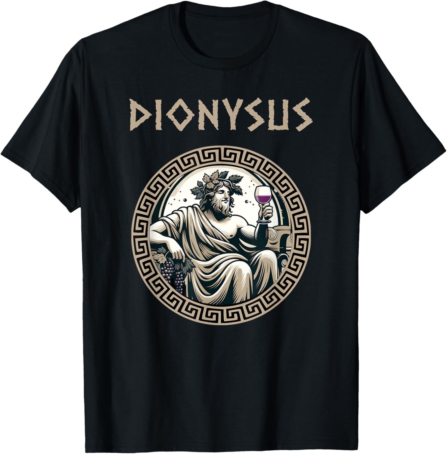Dionysus Greek God T-Shirt - T-Shirt | Black