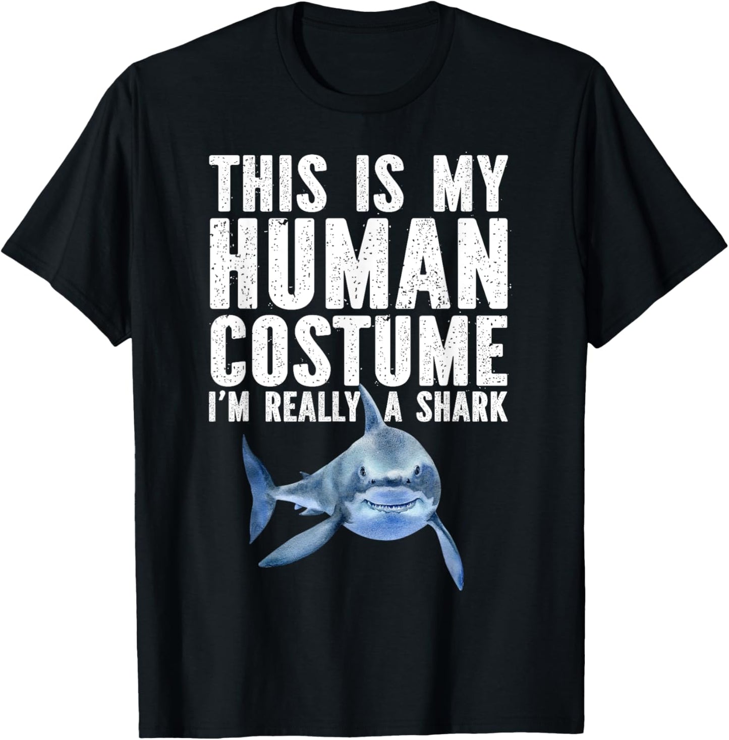 Shark Lover, Funny Shark, Sea Animals, Shark T-Shirt - T-Shirt | Black