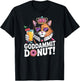 Lunettes Goddammit Donut Funny Princess Cat T-Shirt - T-Shirt | Black