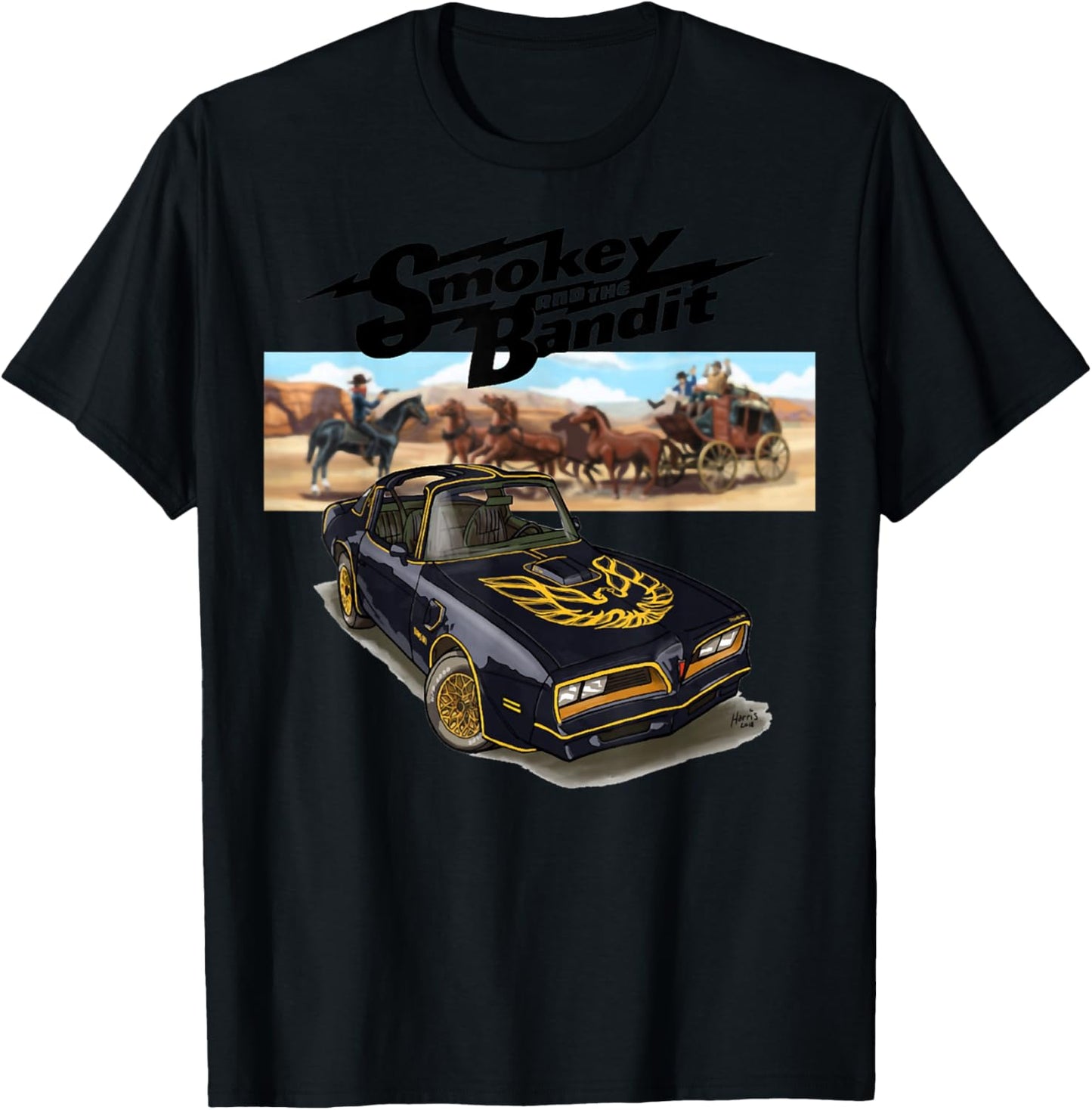 Bandit Trans Am WS6 4thgen 1977 1978 1970 Muscle Cars T-Shirt - T-Shirt | Black