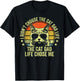 Cat Dad Shirt Funny Cat Daddy Father's Day Cat Dad T-Shirt - T-Shirt | Black