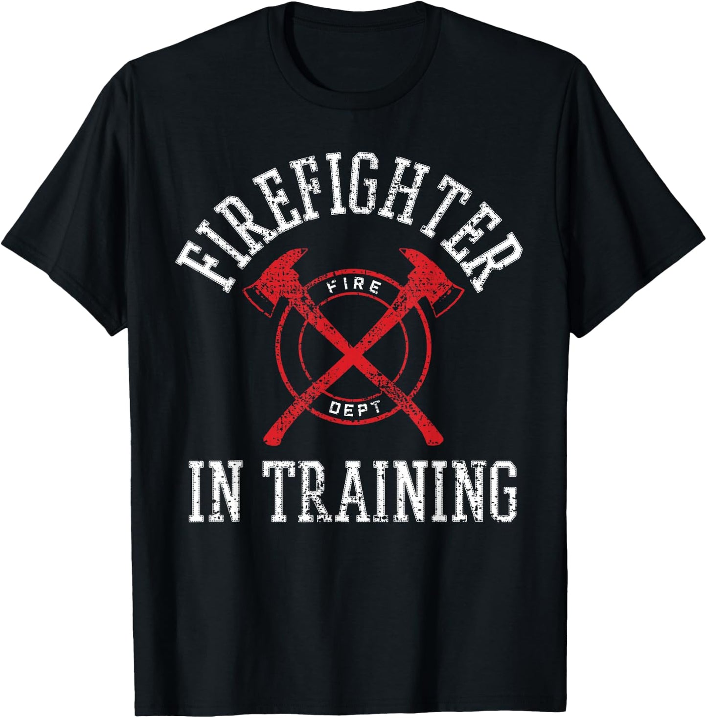 Firefighter In Training Vintage T-Shirt - T-Shirt | Black