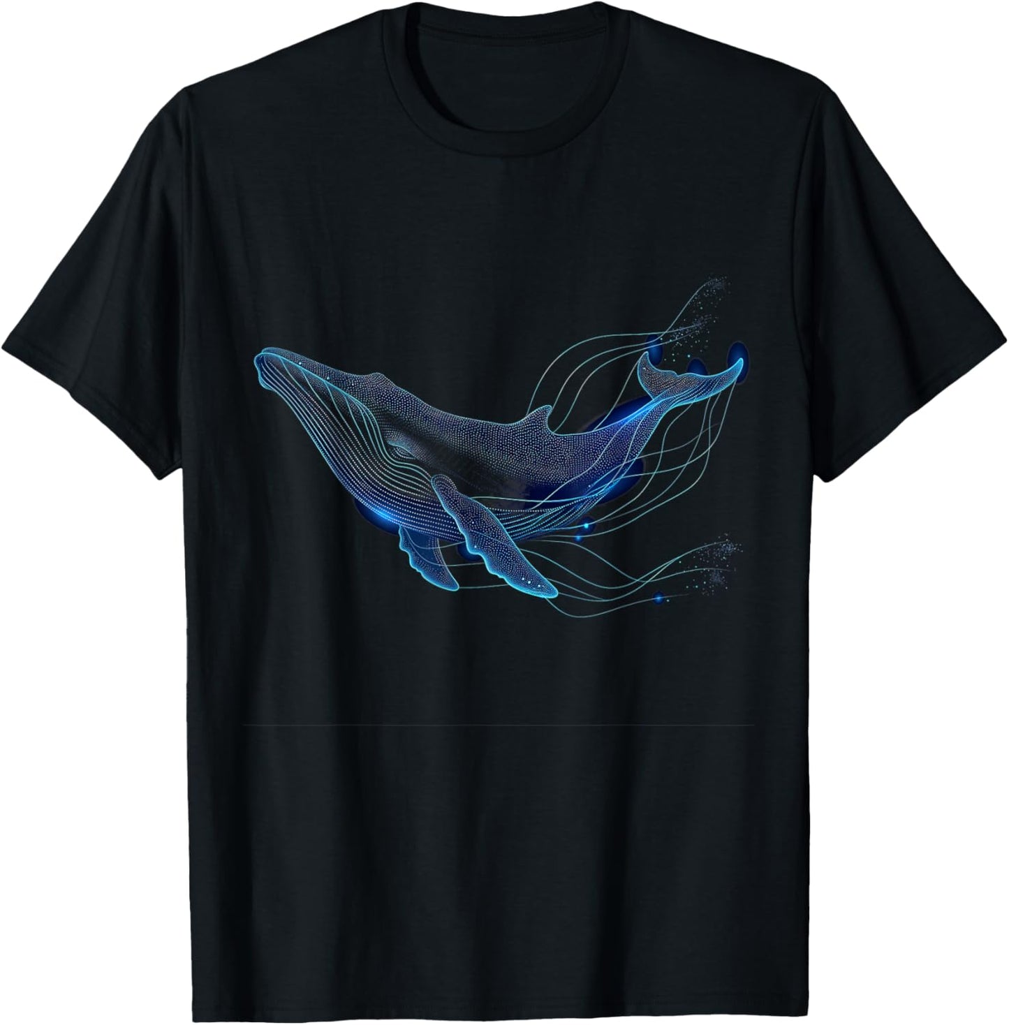 Blue Whale Humpback Whale Lover T-Shirt - T-Shirt | Black