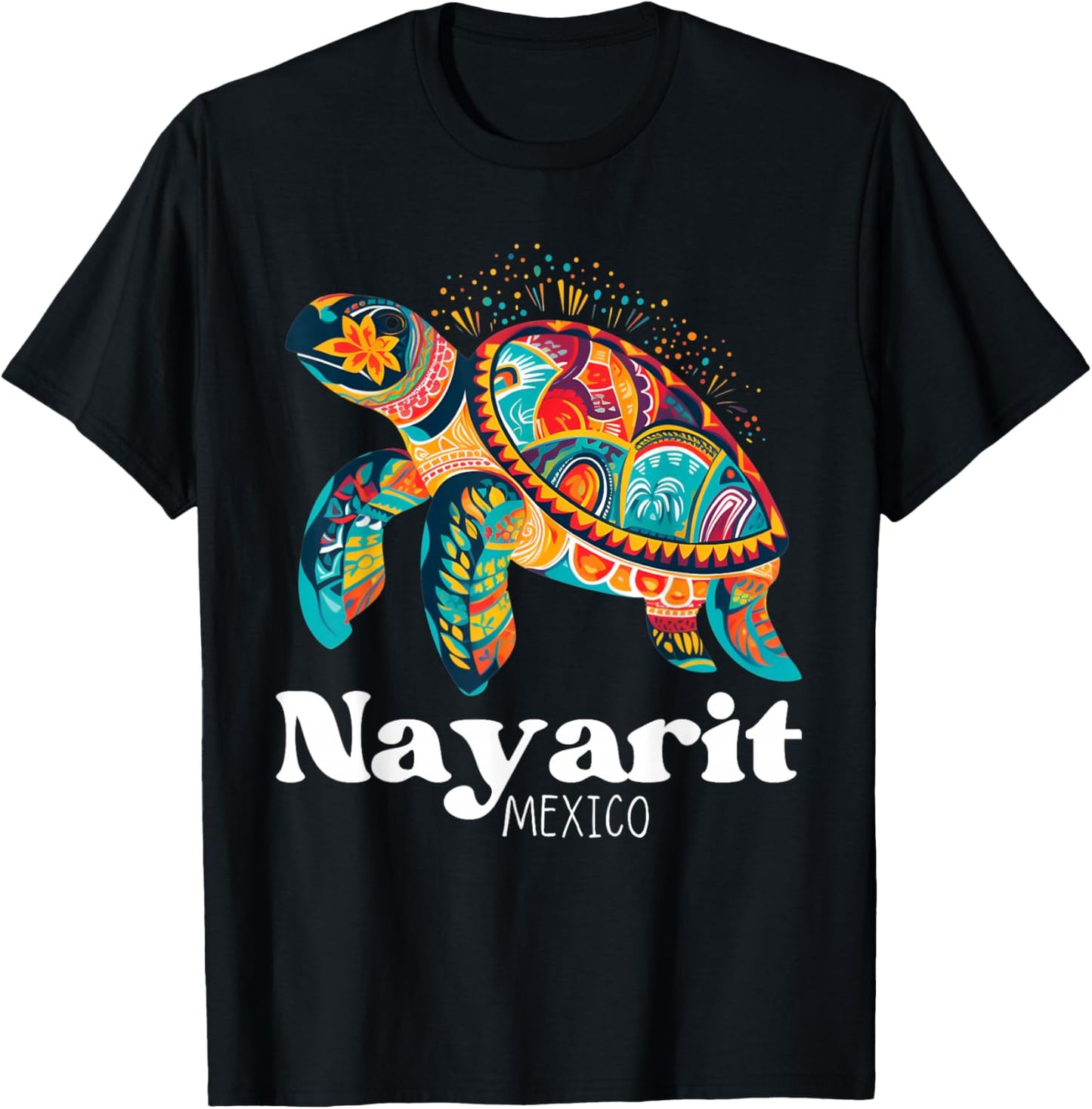 Mexico Nayarit Souvenir / Turtle Nayarit T-Shirt - T-Shirt | Black
