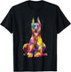 Doberman Art Women Dobie Doberman Pinscher Lover T-Shirt - T-Shirt | Black