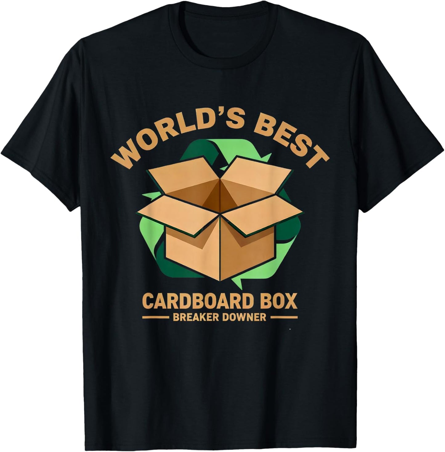 World's Best Cardboard Box Breaker Downer Apparel T-Shirt - T-Shirt | Black