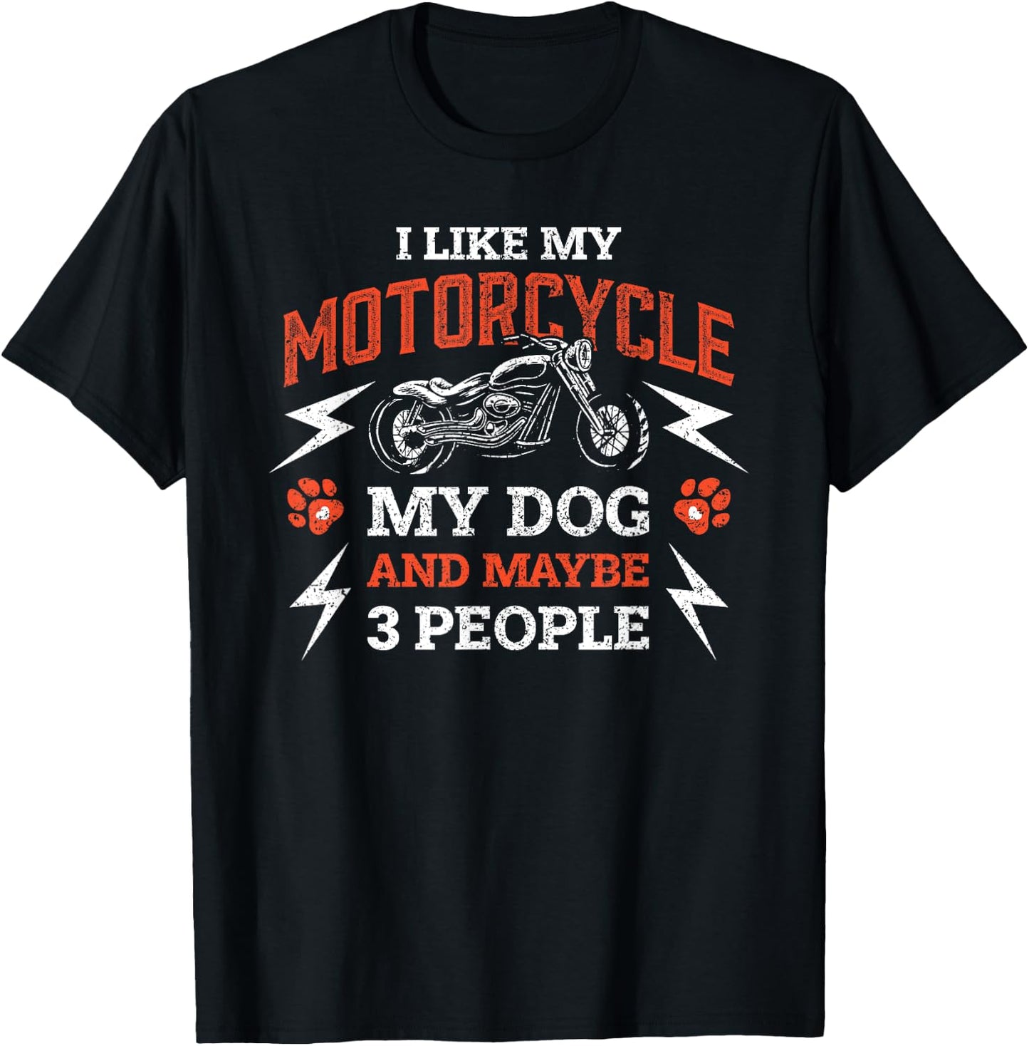 I Like My Motorcycle My Dog And Three People Women T-Shirt - T-Shirt | Black