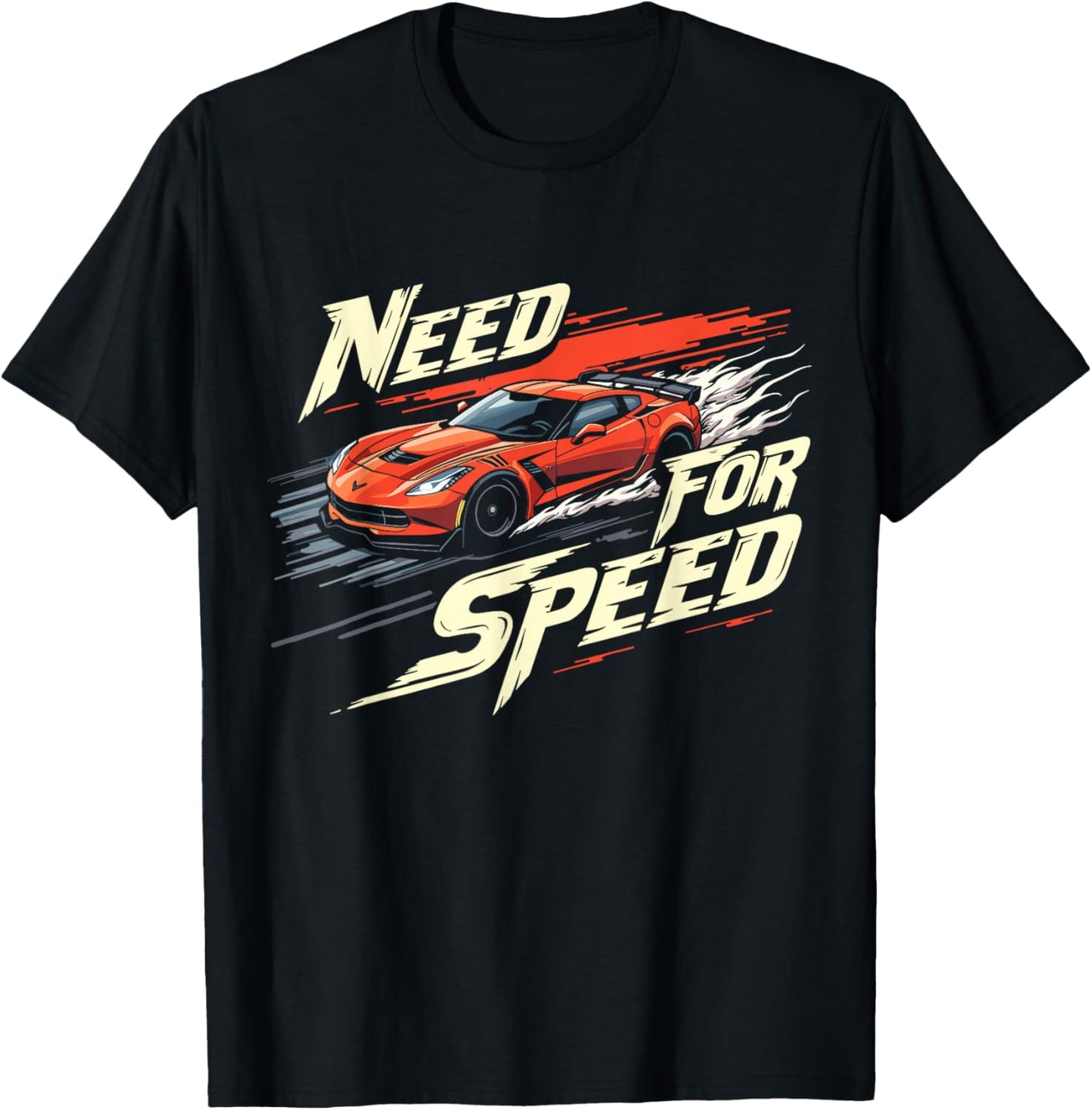 Need for Speed High-Octane Racing Graphic Design T-Shirt - T-Shirt | Black