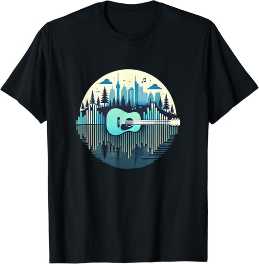 guitar man gift guitarist , Black, S T-Shirt - T-Shirt | Black